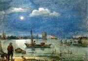 AVERCAMP, Hendrick Fishermen by Moonlight oil painting reproduction